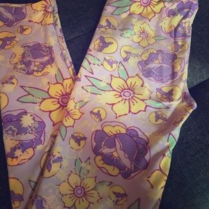 L/XL kids luluroe leggings floral